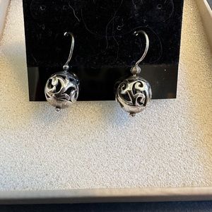 Silpada sterling silver Filigree ball earrings